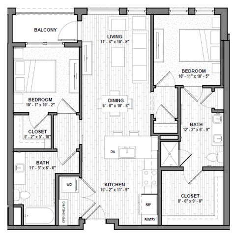 a floor plan of a house